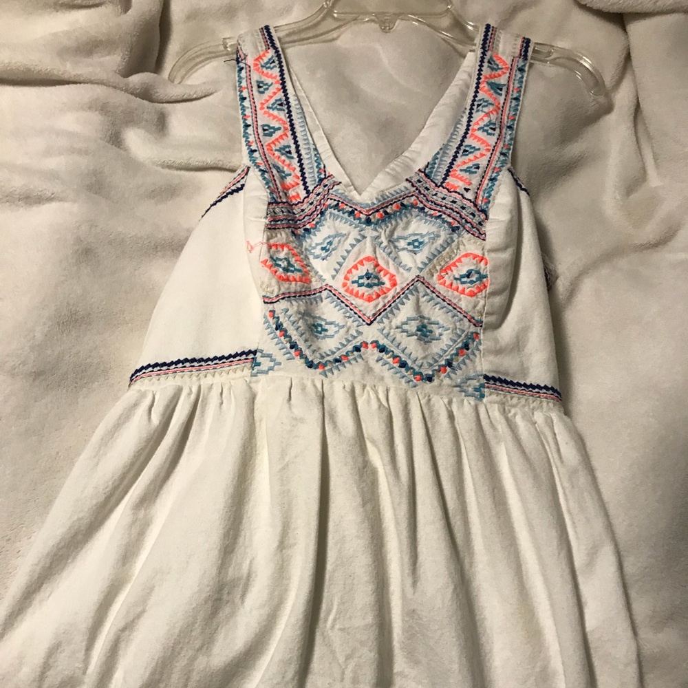 Aztec embroidered dress